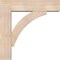 Ekena Millwork Thorton Block Smooth Bracket w/ Offset Brace, Douglas Fir, 7 1/2"W x 30"D x 30"H BKT0806X30X30THR05SDF - alternate 3